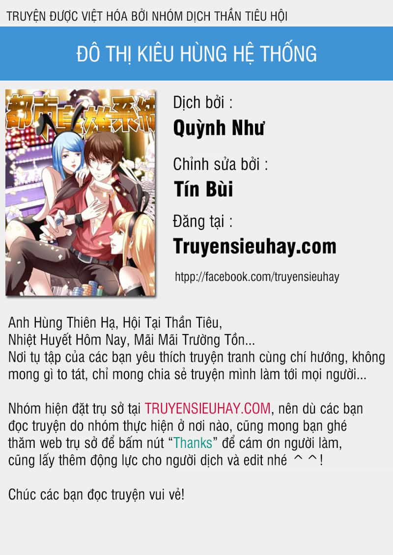 Đô Thị Kiêu Hùng Hệ Thống - Chương 113 - ảnh 1