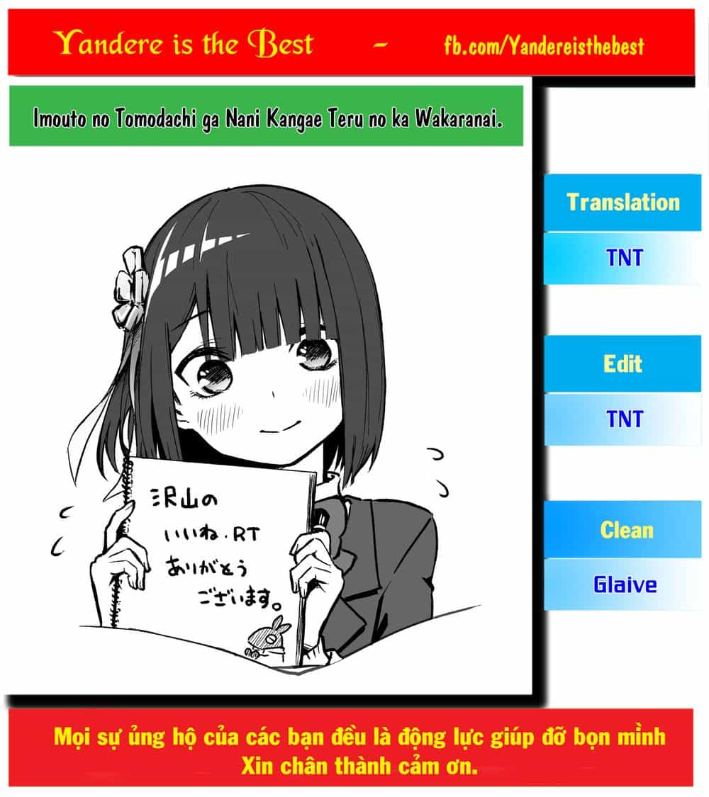 Imouto No Tomodachi Ga Nani Kangae Teru No Ka Wakaranai - Chương 4 - ảnh 1