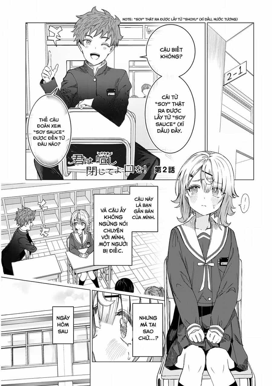 Kimi Wa Yakamashi Tojite Yo Kuchi Wo! - Chương 2 - ảnh 1