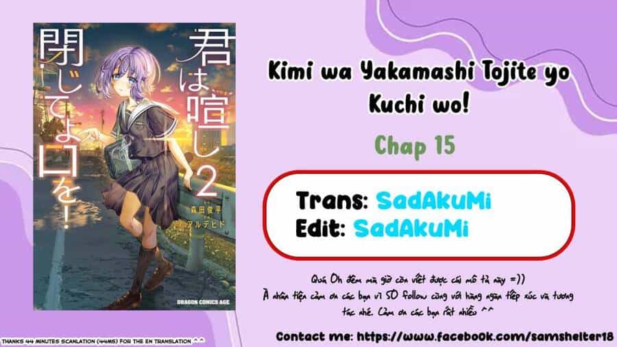 Kimi Wa Yakamashi Tojite Yo Kuchi Wo! - Chương 15 - ảnh 1