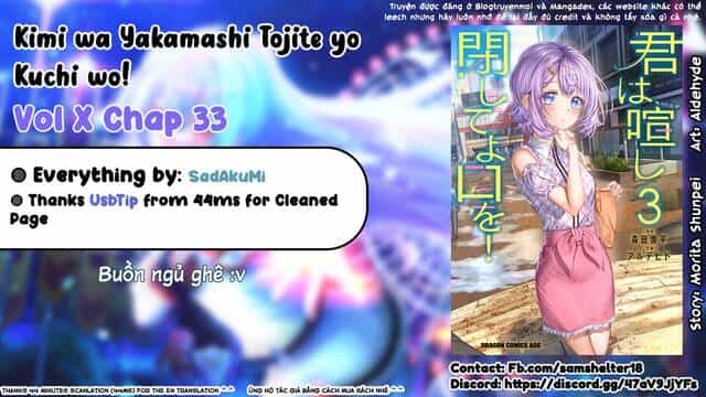 Kimi Wa Yakamashi Tojite Yo Kuchi Wo! - Chương 33 - ảnh 13