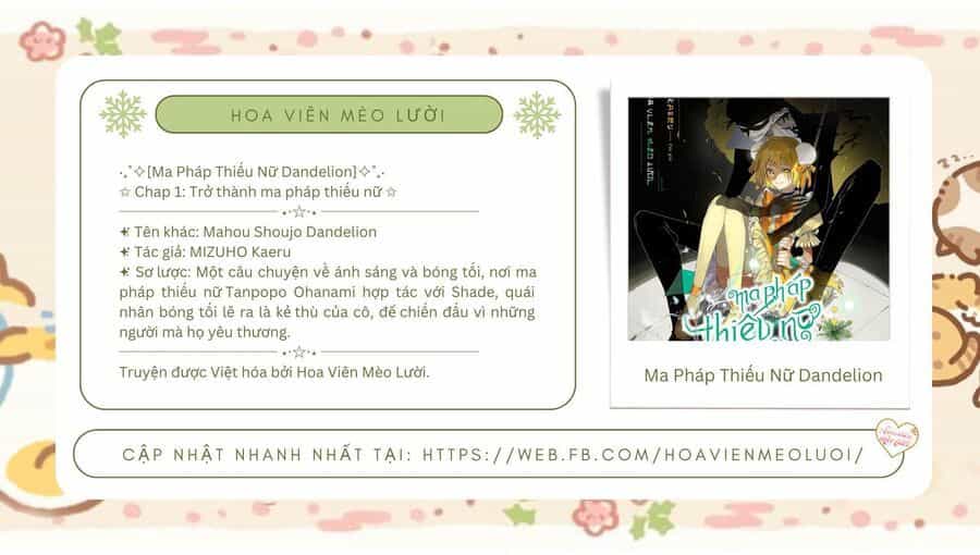 Ma Pháp Thiếu Nữ Dandelion - Chương 1 - ảnh 2