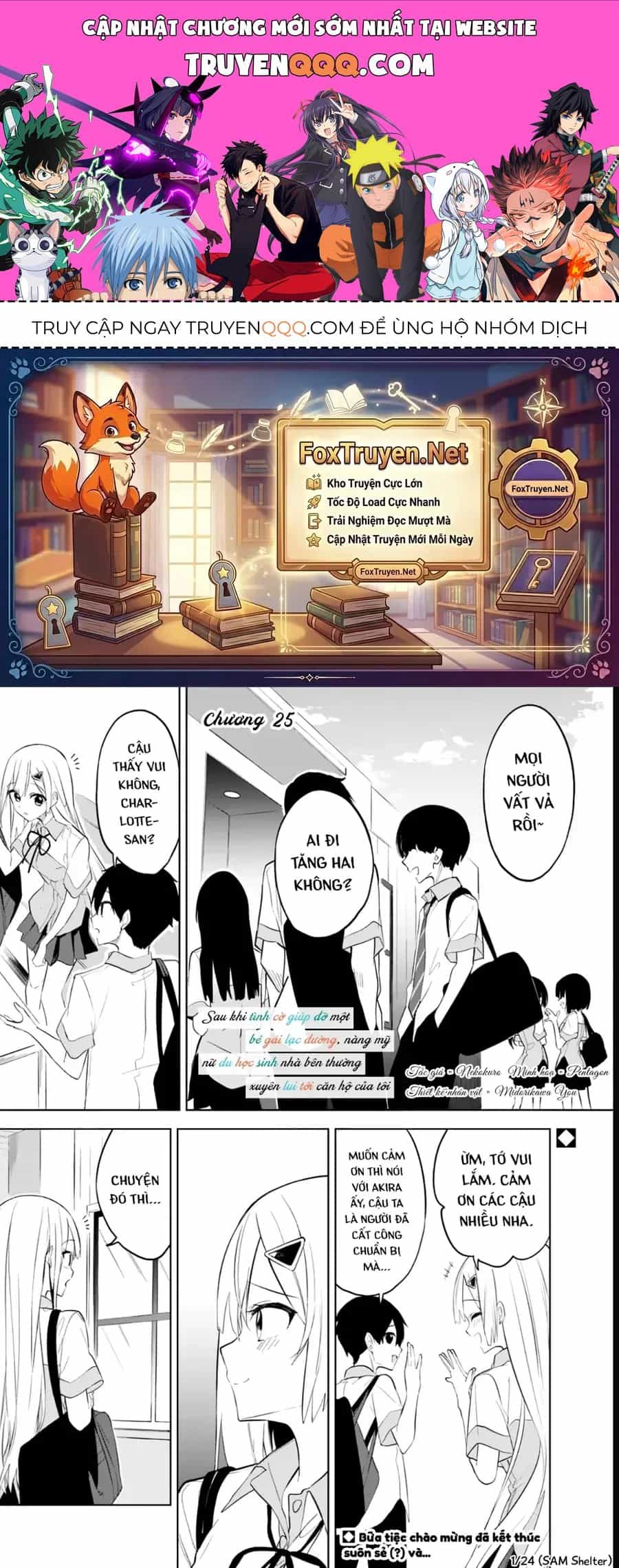Maigo Ni Natteita Youjo Wo Tasuketara, Otonari Ni Sumu Bishoujo Ryuugakusei Ga Ie Ni Asobi Ni Kuru You Ni Natta Ken Nitsuite - Chương 25 - ảnh 1