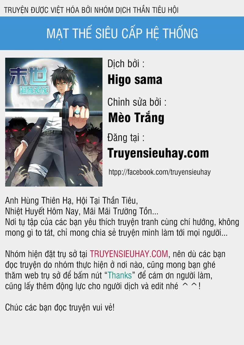 Mạt Thế Siêu Cấp Hệ Thống - Chương 62 - ảnh 1