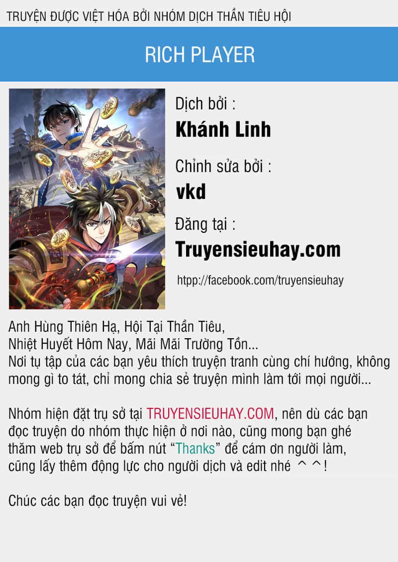 Rich Player - Người Chơi Khắc Kim - Chương 77 - ảnh 1