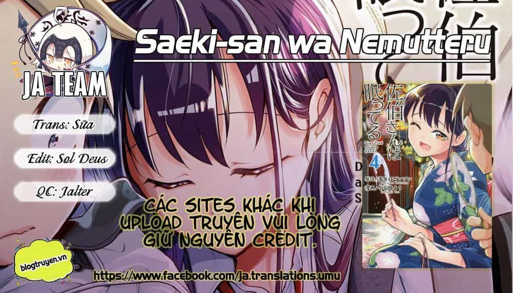 Saeki-San Wa Nemutteru - Chương 15.5 - ảnh 1