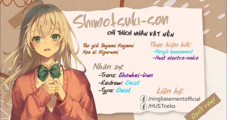 Shimotsuki-San Chỉ Thích Nhân Vật Nền - Chương 11 - ảnh 28