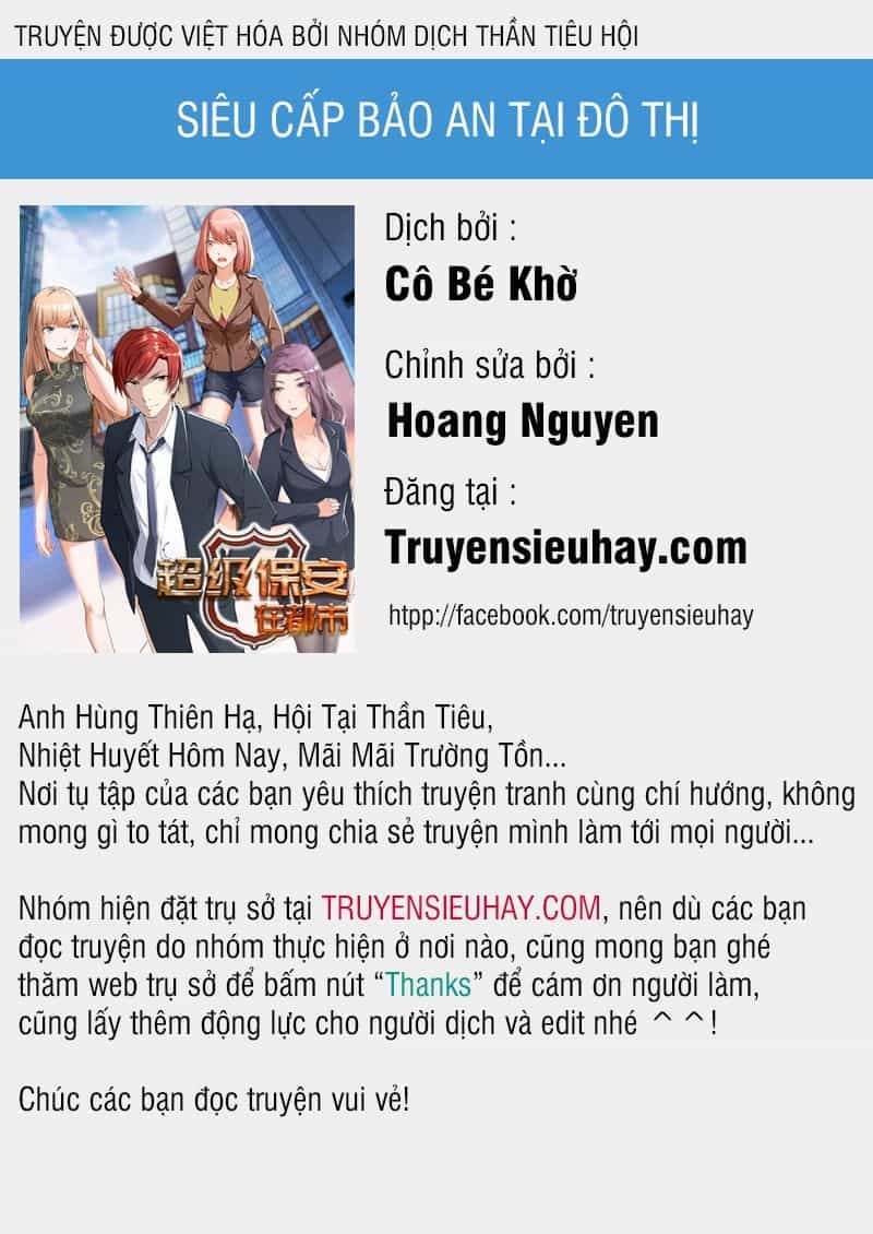Siêu Cấp Bảo An Tại Đô Thị - Chương 29 - ảnh 1