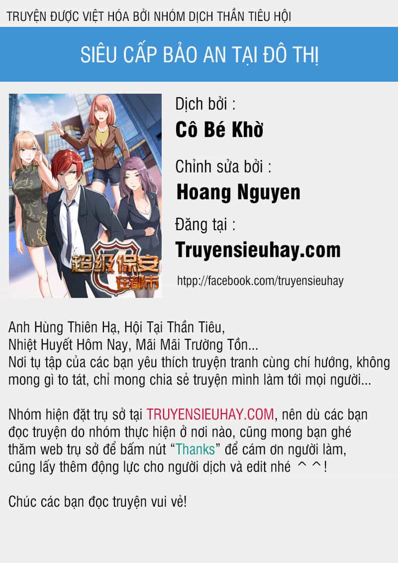 Siêu Cấp Bảo An Tại Đô Thị - Chương 6 - ảnh 1