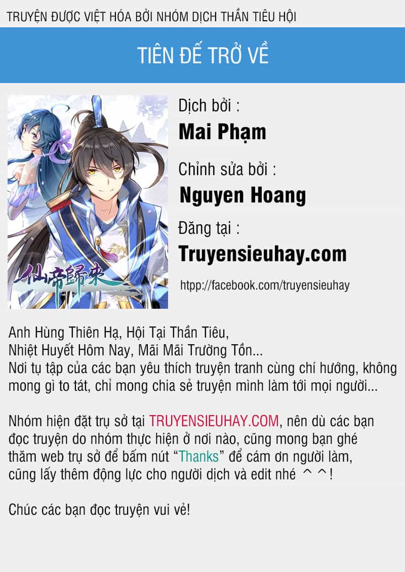 Tiên Đế Trở Về - Chương 21 - ảnh 1