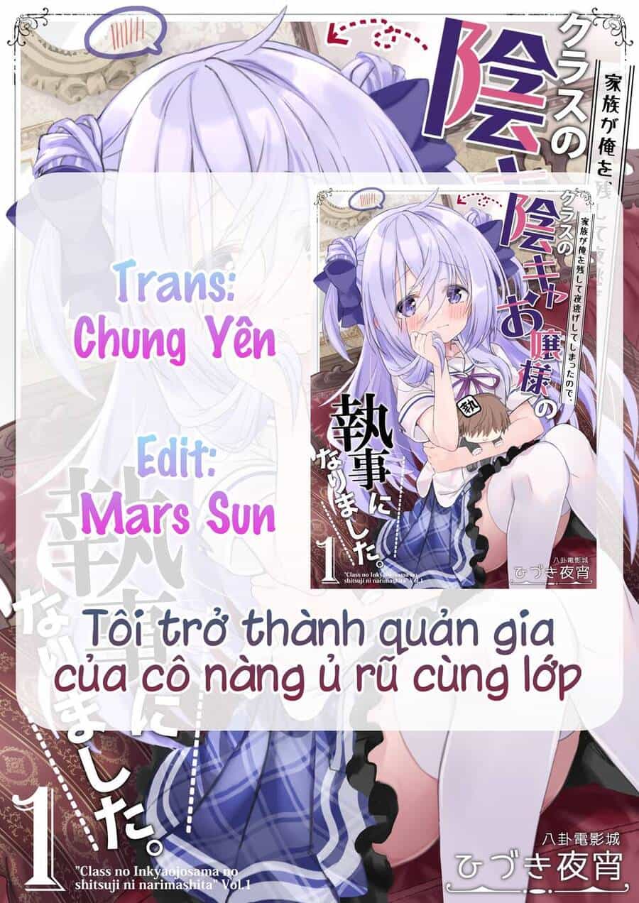Tôi Trở Thành Quản Gia Của Cô Nàng Ủ Rũ Cùng Lớp - Chương 3 - ảnh 1