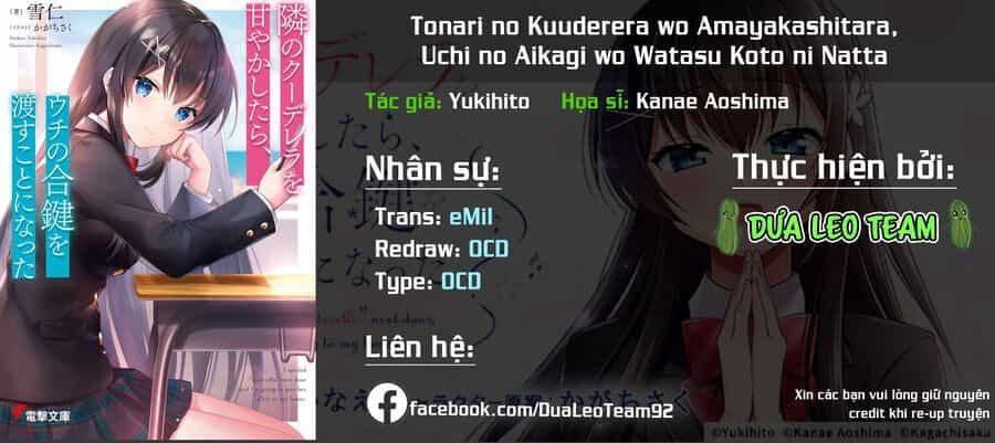 Tonari No Kuderella O Amayakashitara, Uchi No Aikagi O Watasu Koto Ni Natta - Chương 3 - ảnh 2