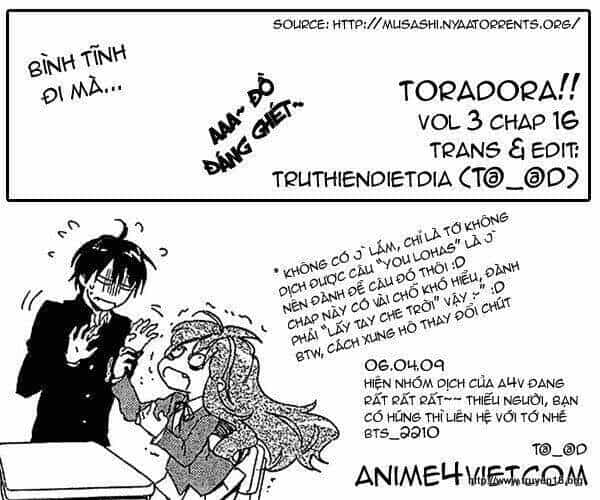 Toradora! - Chương 16 - ảnh 15