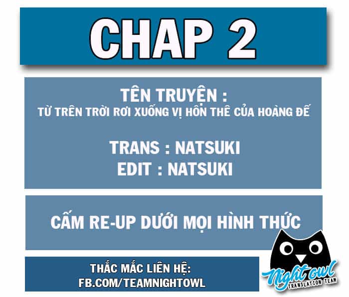 Từ Trên Trời Rơi Xuống Vị Hôn Thê Của Hoàng Đế - Chương 2 - ảnh 1