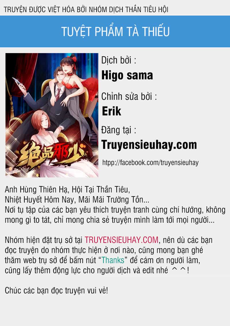 Tuyệt Phẩm Tà Thiếu - Chương 4 - ảnh 1