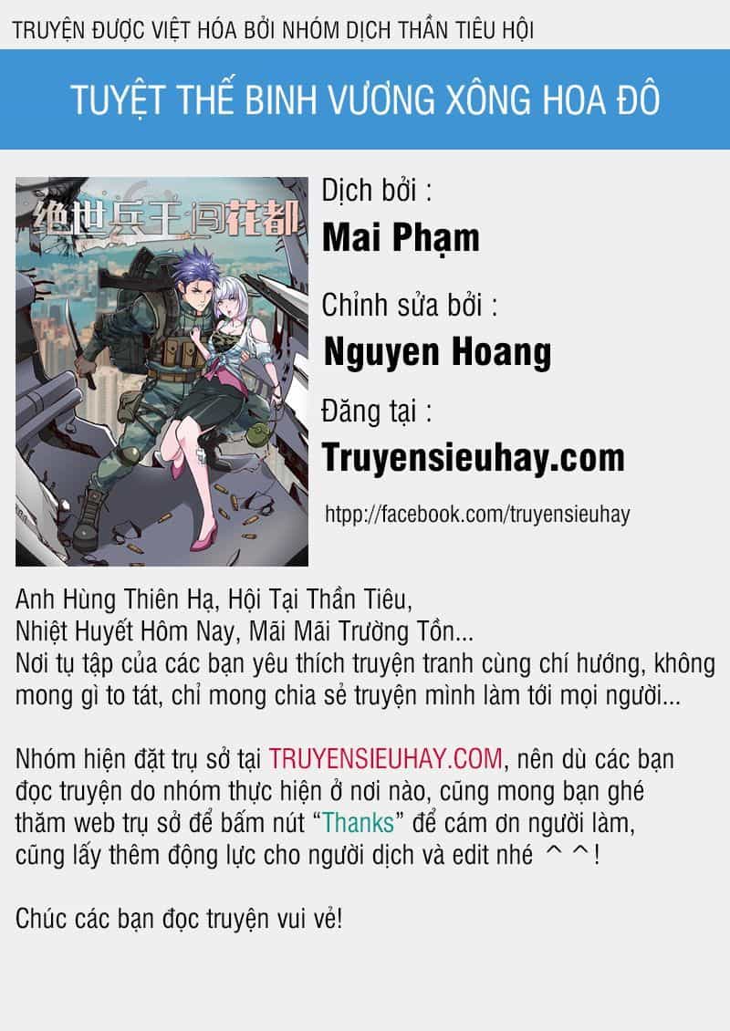 Tuyệt Thế Binh Vương Xông Hoa Đô - Chương 16 - ảnh 1